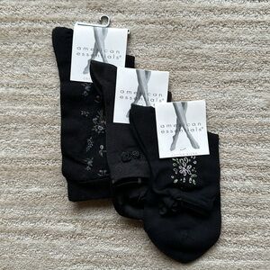 3 Pairs of NWT American Essentials Socks Black Dress Casual From Macy’s